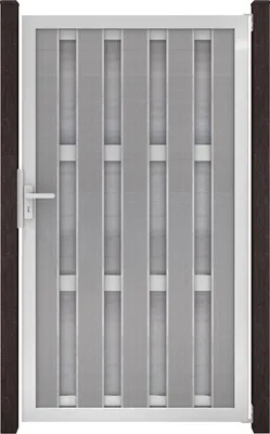 Immagine prodotto di GroJa Cancello prefabbricato universale per recinzione 100 x 180 grigio chiaro