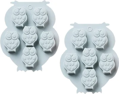 Produktbild von 6 sogar Eule Schokoladenform Silikon Eiswürfel selbstgemacht DIY Süßigkeiten Kuchen Backform