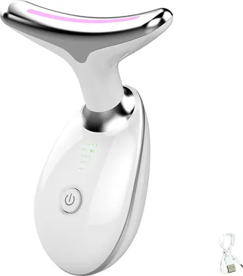 Produktbild von Elektrisches Gesichtsmassagegerät Intensives gepulstes Licht Faltenreduzierung 3/7 Farben Wiederaufladbar Hautstraffung Frauen Gesicht Schönheitsinstrument