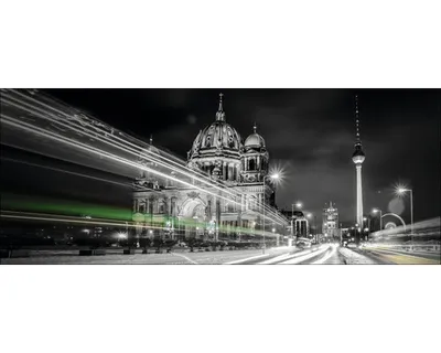 Produktbild von Glasbild Berlin Dom und Fernsehturm 125x50 cm