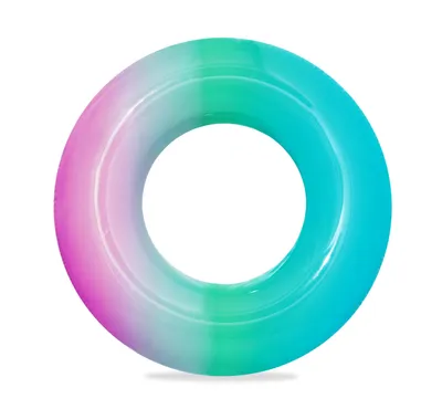 Image de Cercle arc-en-ciel gonflable diamètre 91cm en sac 10+