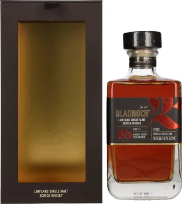 Produktbild von Bladnoch 16 Years Old Lowland Single Malt Oloroso Sherry Cask 46,7% Vol. 0,7l in Geschenkbox