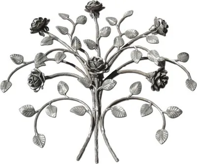 Immagine prodotto di LogistSystem - Ornamento in ferro battuto 600x600 mm - ad esempio come elemento per inferriate - ringhiere - recinzioni - cancelli - rosoni - grate 12.905