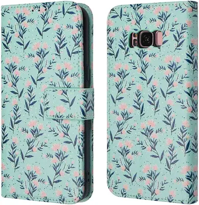 Produktbild von imoshion Design Klapphülle Samsung Galaxy S8 - Blue Flowers