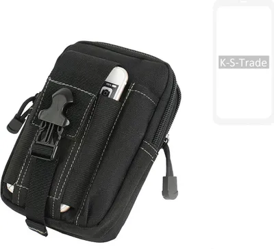 Produktbild von K-S-Trade Gürtel Tasche kompatibel mit Xiaomi Redmi Note 9 Gürteltasche Holster Schutz Hülle Handy Hülle Smartphone outdoor Handy-Hülle schwarz