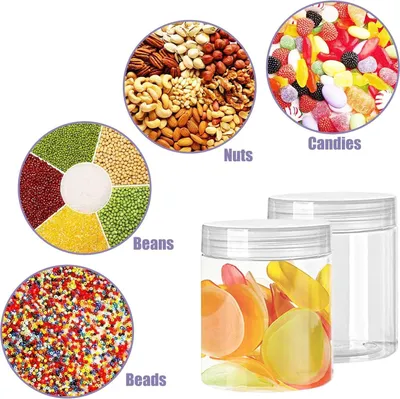 Produktbild von Transparente Aufbewahrungsflaschen - 20 Stück - Lebensmittelqualität - 210 ml