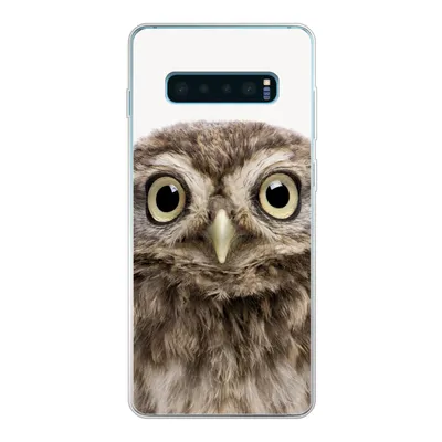 Produktbild von MuchoWow® Handyhülle Schutzhülle Hülle für Samsung Galaxy S10 Lite Eule - Eule - Porträt - Braun - Vogel - Jungen - Mädchen Silikon Softcase Handy Hülle - Schutz