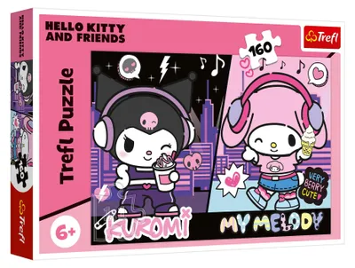 Obrázok produktu pre PUZZLE 160 Kuromi rzšdzi /Hello Kitty 15430