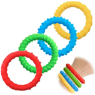 Produktbild von Anti-Stress Sensorikspielzeug für Kinder & Erwachsene,Fidget Toys,Anti Stress Spielzeug,Oral Motor Chewy Beißring für Kinder Jungen Mädchen
