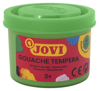 Produktbild von Schulfarben-Set 5 Gläser 35 ml - mittelgrün jovi 50317