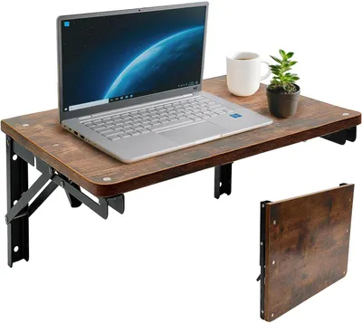 Zdjęcie produktu dla Stół ścienny 42 x 30 cm, drewno, składany, do kuchni, oszczędność miejsca