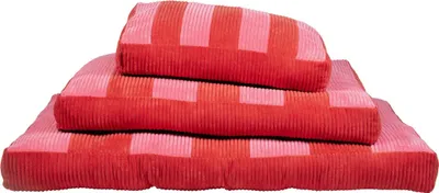 Image de Coussin pour chien Coockoo Cozy Stripe rouge/rose, taille : M