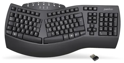 Obrázek produktu pro Perixx PERIBOARD-612B DE PERIBOARD-612B DE, ergonomická klávesnice, duální režim, bezdrátová/Bluetooth, Windows/Mac, černá