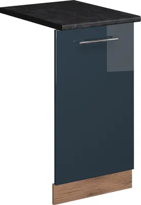 Produktbild von Geschirrspülblende Vicco Fame-Line Dunkelblau Hochglanz 45 cm , AP Anthrazit, Model 54799