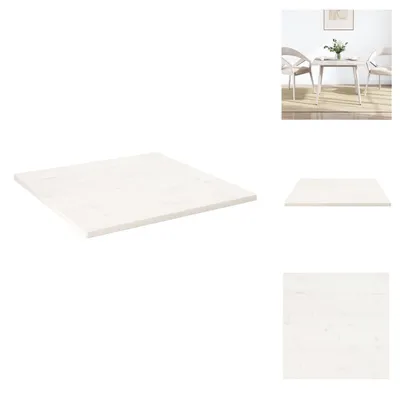 Obrázok produktu pre vidaXL Stolová doska biela 70x70x2,5 cm z masívneho borovicového dreva - Stolové dosky