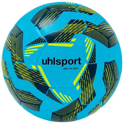 Produktbild von Uhlsport Jugendball 350 LITE SOFT  4 eisblau/marine/fluo gelb