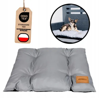 Produktbild von Mimiko Pets Hundekissen Wasserdicht Grau 70x50 cm