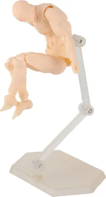 Produktbild von Actionfigur Körper Anpassbare Posen Beweglich Langlebig PVC Weit verbreitet Zeichnungsmannequin für Familienbüro Hautfarbe Mann