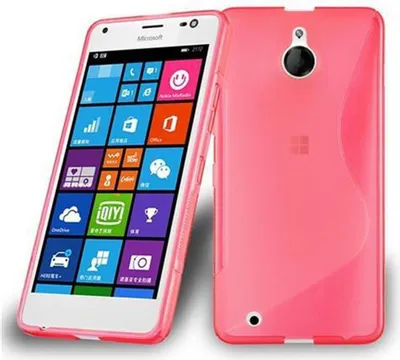 Produktbild von Cadorabo Schutzhülle für Nokia Lumia 850 Hülle in Rot Handyhülle Case TPU Silikon Etui