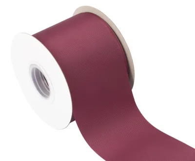 Productafbeelding van Grosgrain Lint 75mm Breed - 22m Bordeaux