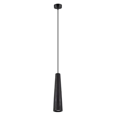 Image de Lampe suspendue ELECTRA béton noir 1xGU10 10W béton 125x8x8cm Sollux Lighting