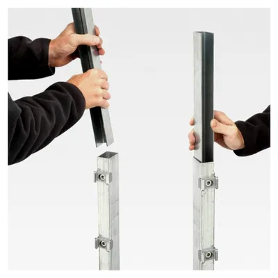 Produktbild von Pfostenverstärkungsprofil für Zaunpfosten 60x40mm