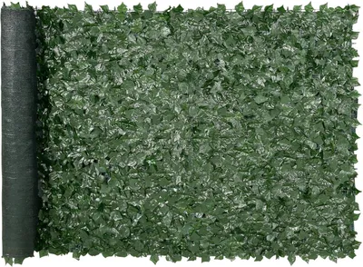 Produktbild von Künstlicher Hecken Sichtschutz, UV Geschützt Sichtschutz, Grün Balkon Sichtschutz, Zaun Sichtschutzgitter mit Blättern, Hecken Zaun, WandKünstliche 300 x 100 cm für Garten Hochzeit