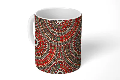 Produktbild von KitchenYeah® Tasse Kaffeetasse Kaffeebecher 350 ml Muster - Mandala - Australien Teetasse - Fototasse - Becher - Keramikbecher - Teebecher - Kaffeetasse - Bürotasse