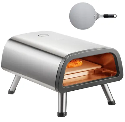 Produktbild von Elektrischer Pizzaofen – Leistungsstarker Tischofen bis 850°C mit Timer und Tragetasche