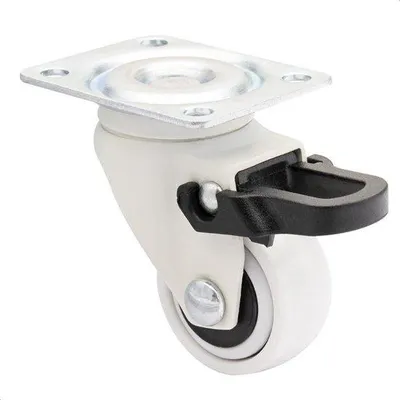 Obrázok produktu pre WAGNER Design 3C - Otočné koliesko mäkké s brzdou - priemer Ø 25 mm, biele, skrutkovacia doska, nosnosť 12 kg - 01232601
