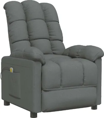 Produktbild von vidaXL Massagesessel Dunkelgrau Stoff