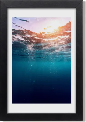 Produktbild von Bild 20x30 MDF-Rahmen, Wandkunst Unter Wasser