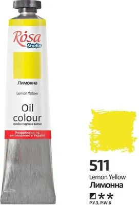 Immagine prodotto di Colore ad olio giallo limone 511 45 ml - Rosa