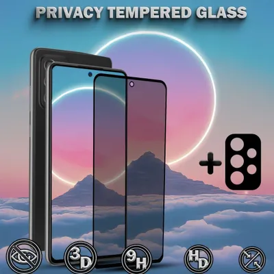 Obrázek produktu pro 2-balení Xiaomi Redmi 12 5G Ochranné sklo na displej & 1-balení ochrana objektivu - Tvrzené sklo 9H - Super kvalita 3D