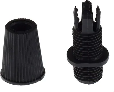 Immagine prodotto di Creative-Cables Serracavo bloccacavo – (Nero, foro 10 mm) – Realizzato in plastica – Per cavi elettrici tessili