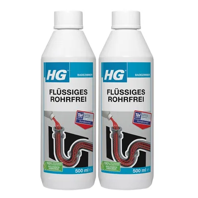 Produktbild von HG flüssiges Rohrfrei 500ml (2er Pack)