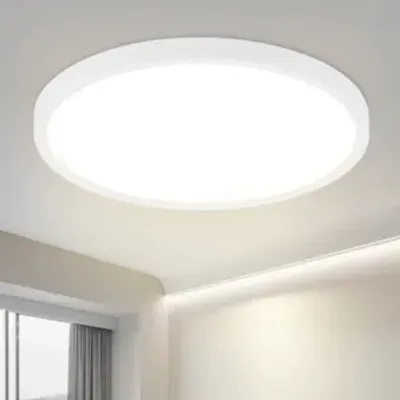 Obrázok produktu pre ZMH LED stropné svietidlo biele ploché stropné svietidlo 24 W 30 cm okrúhle stropné osvetlenie spálne  strop IP44 4000 K pre  kuchyňu chodbu