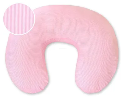 Immagine prodotto di Cuscino per croissant sfoderabile - Rosa a righe