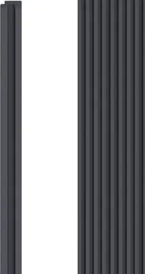 Produktbild von VOX Wandpaneel R-TRIM Linerio S-Line - Akustikpaneel - Innendekoration - Anthrazit 265x3,5x1,2 cm 1 Stück