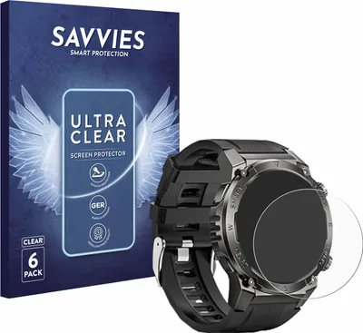 Produktbild von 6x Für Dekelife G55 1.46" Schutzfolie Savvies Displayschutz Display Schutz Folie Klar Transparent