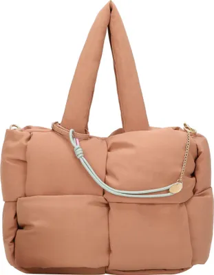Image de Fritzi aus Preußen sac shopper sac à épaule Brigitte X Fritzi Weave Limited Puffed Sky Shopper Mocca marron clair