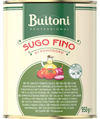Obrázek produktu pro Buitoni Rajčatová omáčka Tomatensauce mit Zwiebel Dose 950g