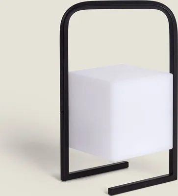 Produktbild von LED Tischlampe Tragbar Außen Aluminium mit Wiederaufladbare Batterie USB Tiber Schwarz