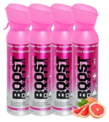 Image de Oxygène supplémentaire en canette Boost Oxygen Pamplemousse Rose, moyen, 4x5L