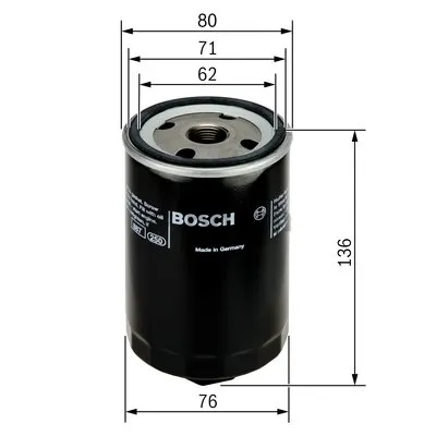 Produktbild von Bosch Ölfilter 0 451 103 280