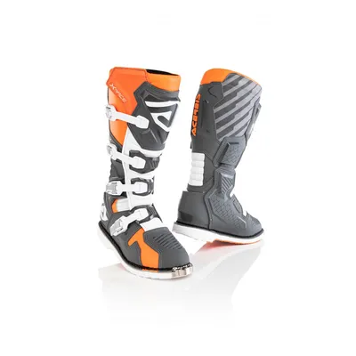 Produktbild von ACERBIS Motorradstiefel genehmigt x-race orange/grau 4 Schnallenverschluss Stahlkappe größe 41