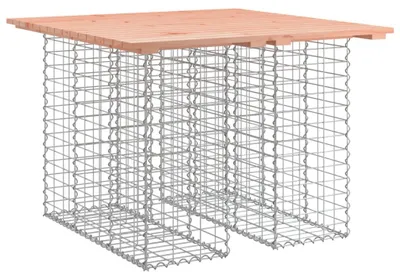 Obrázok produktu pre vidaXL Gabionový záhradný stôl 100x102x72 cm z masívneho dreva duglasky