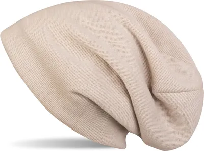 Produktbild von styleBREAKER warme Feinstrick Beanie Mütze mit sehr weichem Fleece Innenfutter, Longbeanie unifarben, Uni 04024092