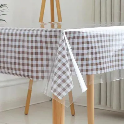 Produktbild von Tischdecke Transparent PVC Abwaschbar 140x240cm