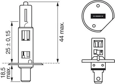 Produktbild von H1 BOSCH Lampen Autolampen 12V 55W P14 5s 1 987 301 073